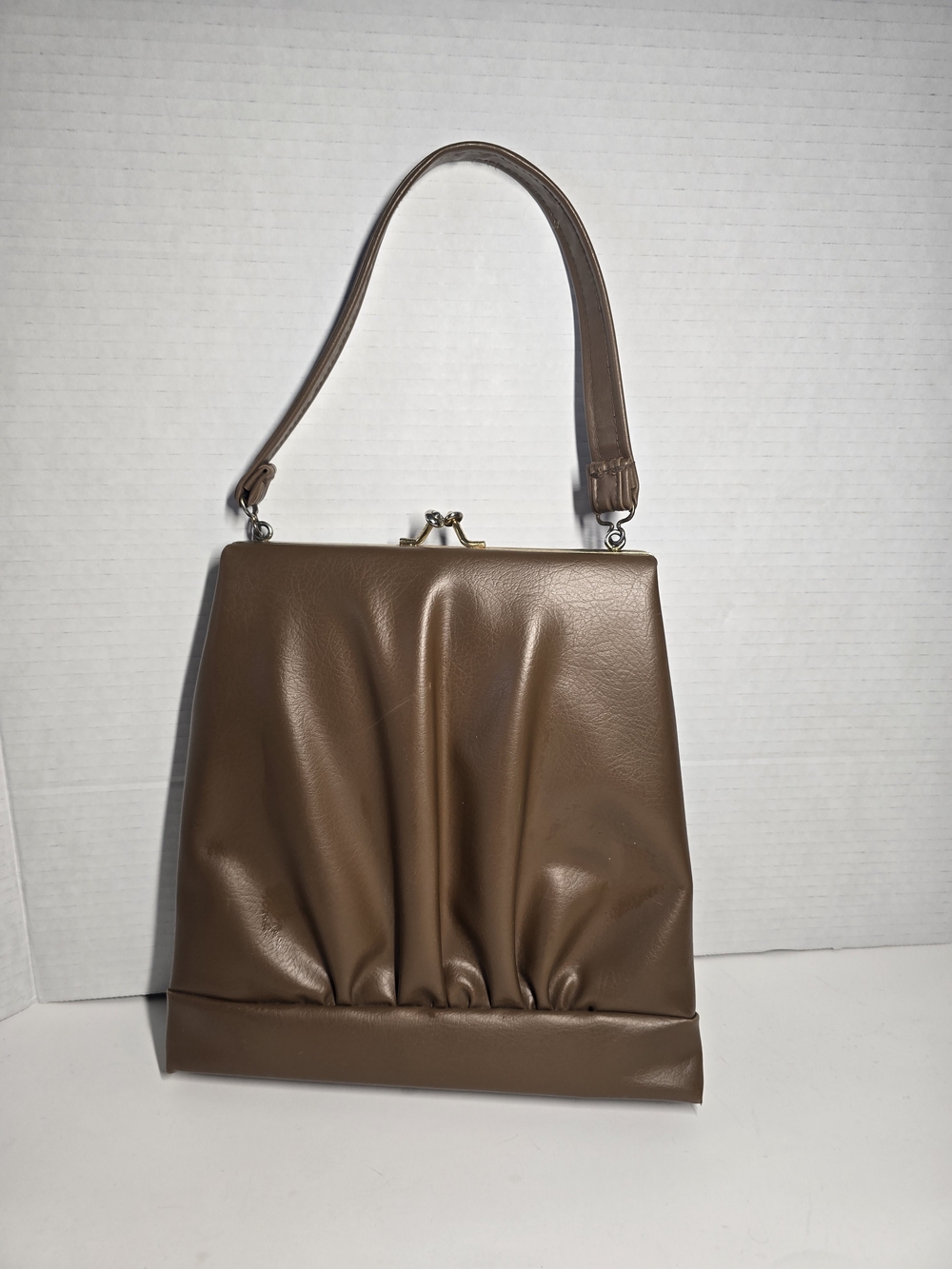 Brown Vintage Top-Handle Bag